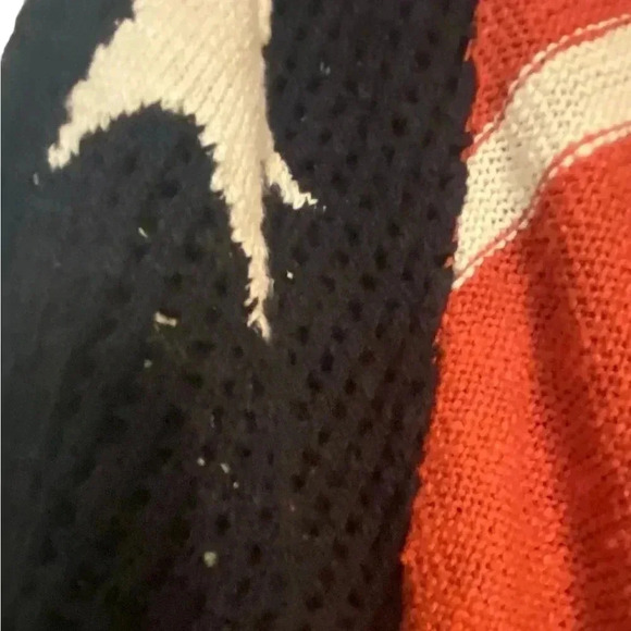 Easel Red White Blue Stars sweater top - Picture 2 of 6
